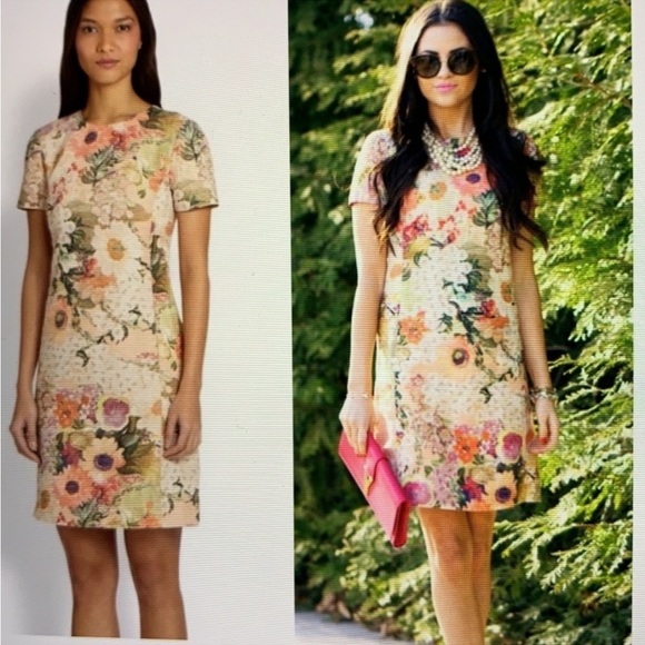 Tory Burch Kaley Floral Tweed Dress size 8 - Picture 13 of 16